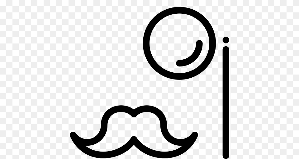 Monocle Monocle Icon With And Vector Format For, Face, Head, Mustache, Person Png