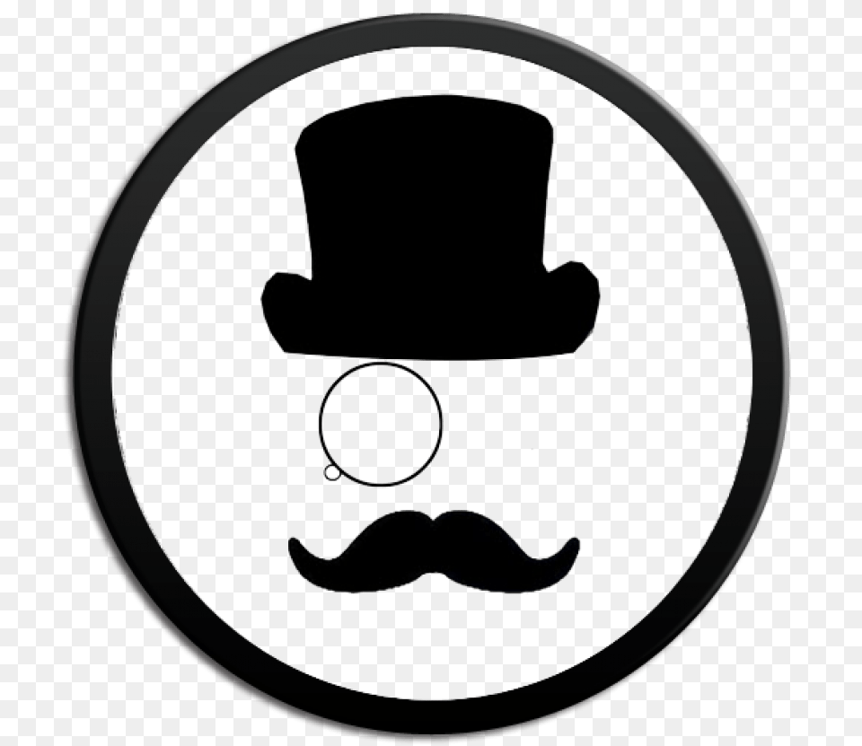 Monocle Top Hat, Face, Head, Person, Mustache Free Png