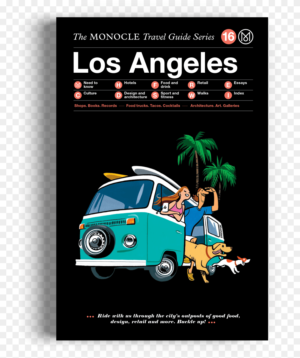 Monocle Travel Guide La, Advertisement, Poster, Car, Transportation Free Png