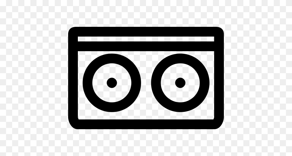 Monocolor Boombox Icons And Graphics, Gray Png
