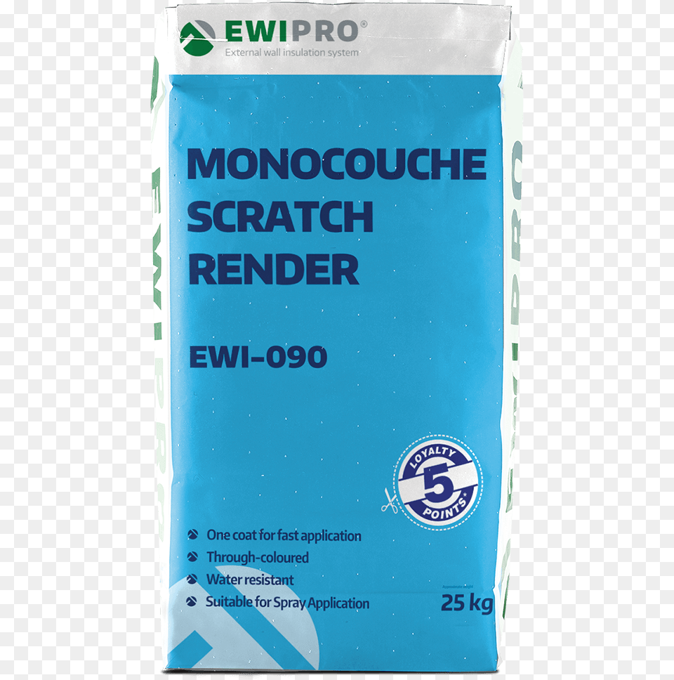 Monocouche Scratch Render Ewi 090 Vacuum Bag, Book, Publication, Powder Free Png