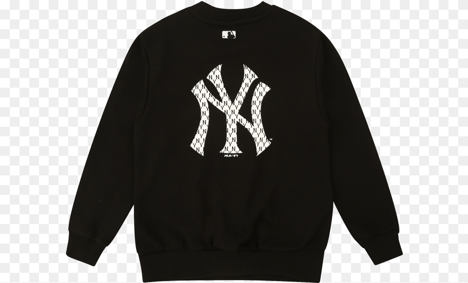 Monogram Back Big Logo Sweatshirt New York Yankees Long Sleeve, Clothing, Hoodie, Knitwear, Sweater Png