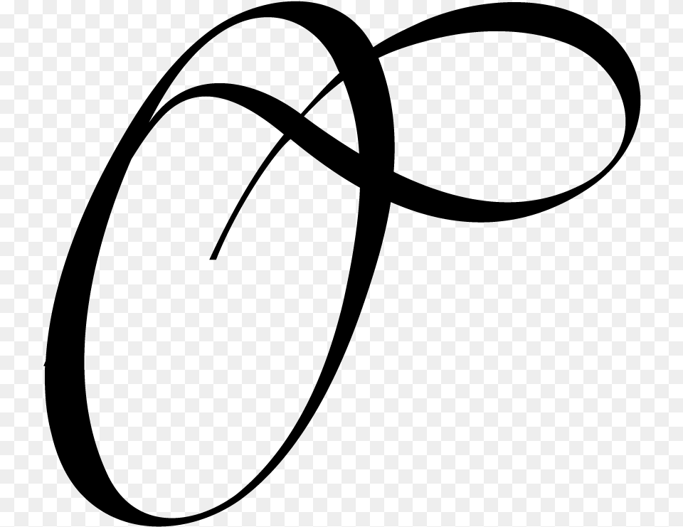 Monogram Letter O, Gray Png Image