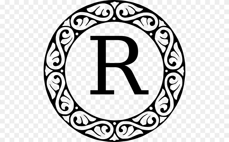 Monogram Letter R Clip Art, Symbol, Number, Text Png Image