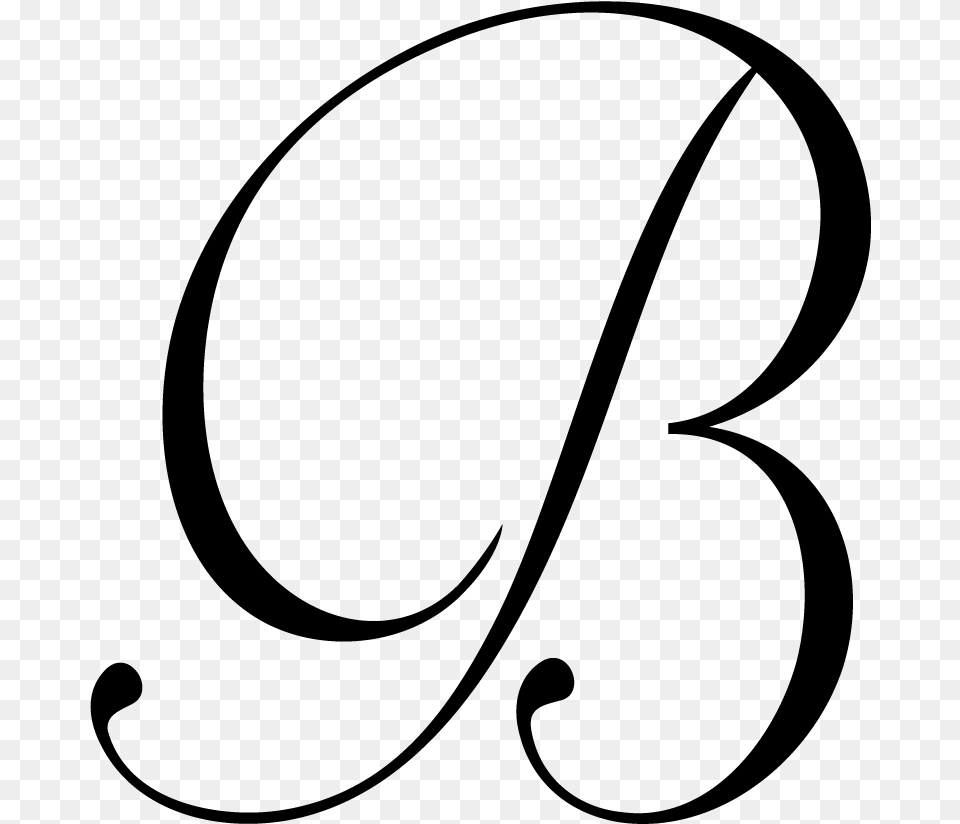 Monogram Letters Monogram Letter B, Gray Png