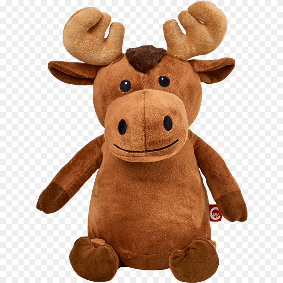 Monogrammed Me Personalized Stuffed Moose With Embroidered, Plush, Toy, Teddy Bear Png