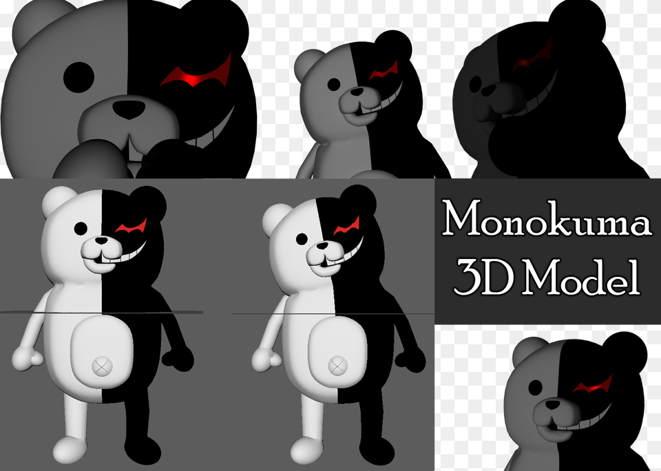 Monokuma 3d, Book, Comics, Publication, Animal Png