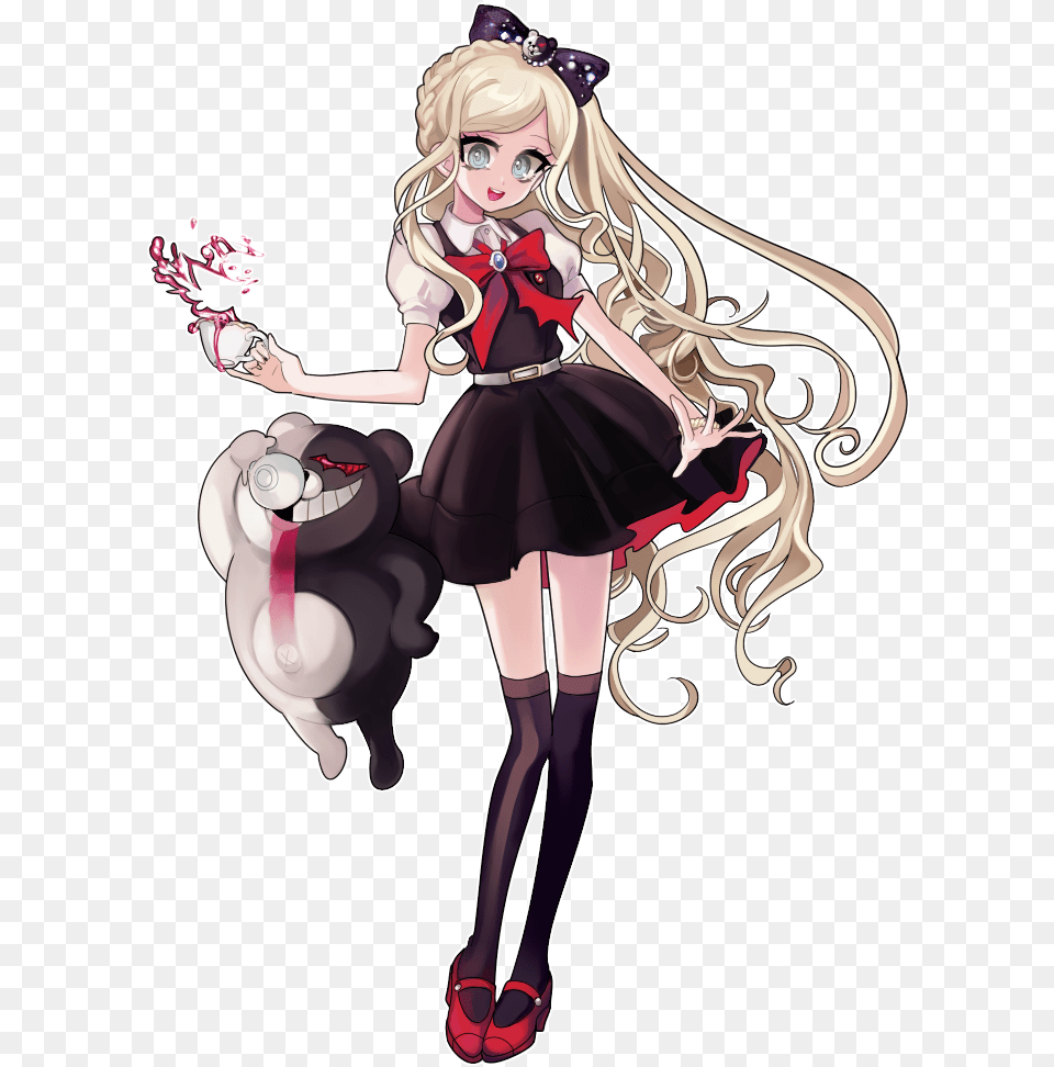 Monokuma And Sonia Nevermind Drawn By Otohime, Book, Clothing, Comics, Costume Free Png