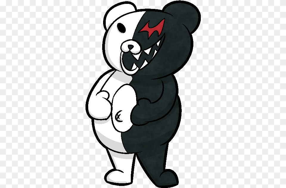 Monokuma By Krabbshack Cartoon, Baby, Person, Face, Head Png Image