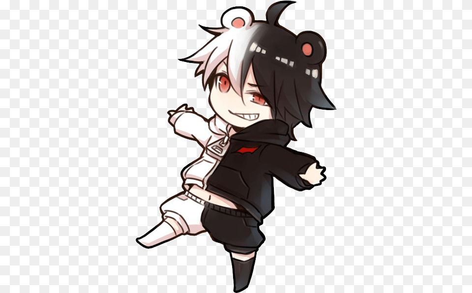 Monokuma Chibi Hnh Anime Boy Chibi, Book, Comics, Publication, Baby Png