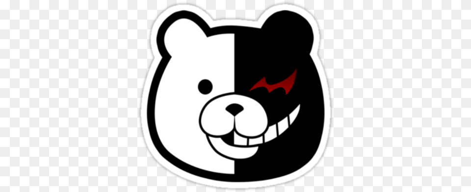 Monokuma Sticker Roblox, Stencil, Ammunition, Grenade, Weapon Free Png