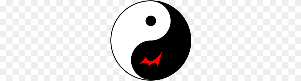 Monokuma Yin And Yang Symbol Danganronpa, Logo, Text, Number, Astronomy Png