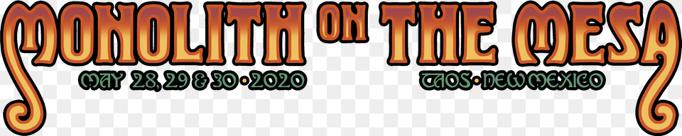 Monolith On The Mesa 2020 Logo Orange, Text, Book, Publication Png Image