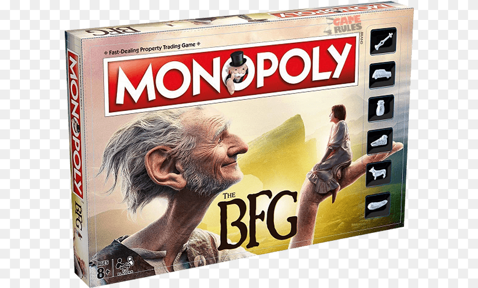 Monopoly Bfg, Publication, Adult, Male, Man Png