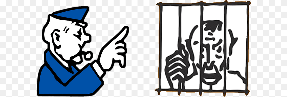 Monopoly Go To Jail Space, Stencil, Prison Png Image