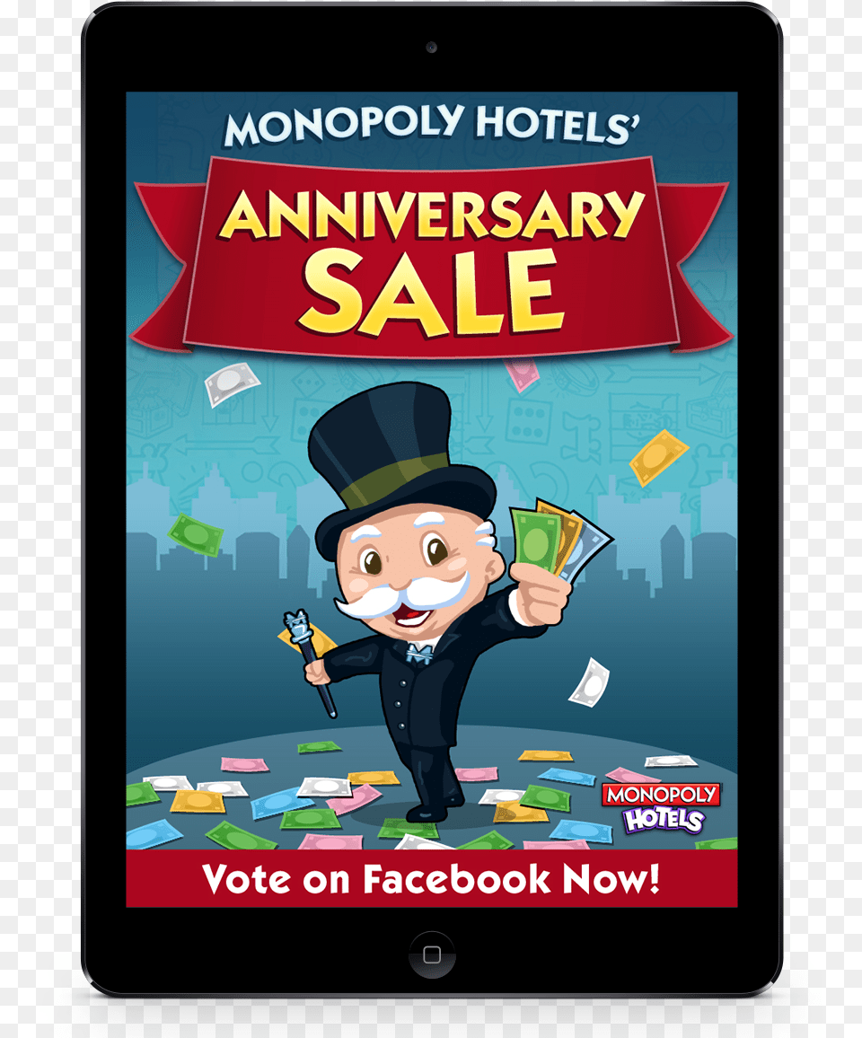 Monopoly Hotels Is A Casual Game Where Users Can Build Cartoon, Baby, Person, Face, Head Free Png