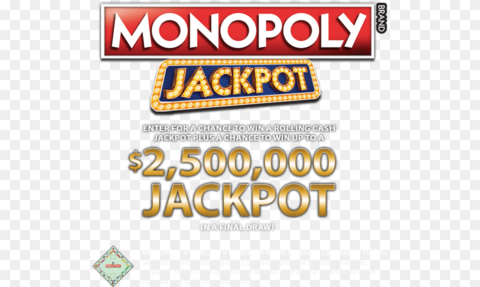 Monopoly Jackpot Second Chance Promotion, Advertisement, Poster Png