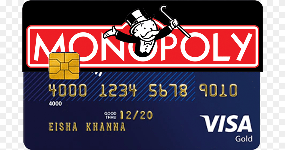 Monopoly Logo Credit And Debit Card Sticker Label, Text, Credit Card, Baby, Person Free Transparent Png