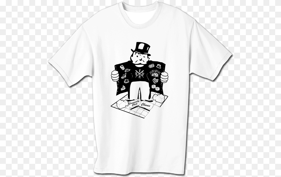 Monopoly Man, Clothing, T-shirt, Shirt, Baby Free Png