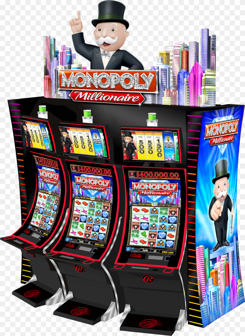 Monopoly Millionaire Inline Monopoly Millionaire Slot Machine, Game, Gambling, Person, Baby Free Transparent Png