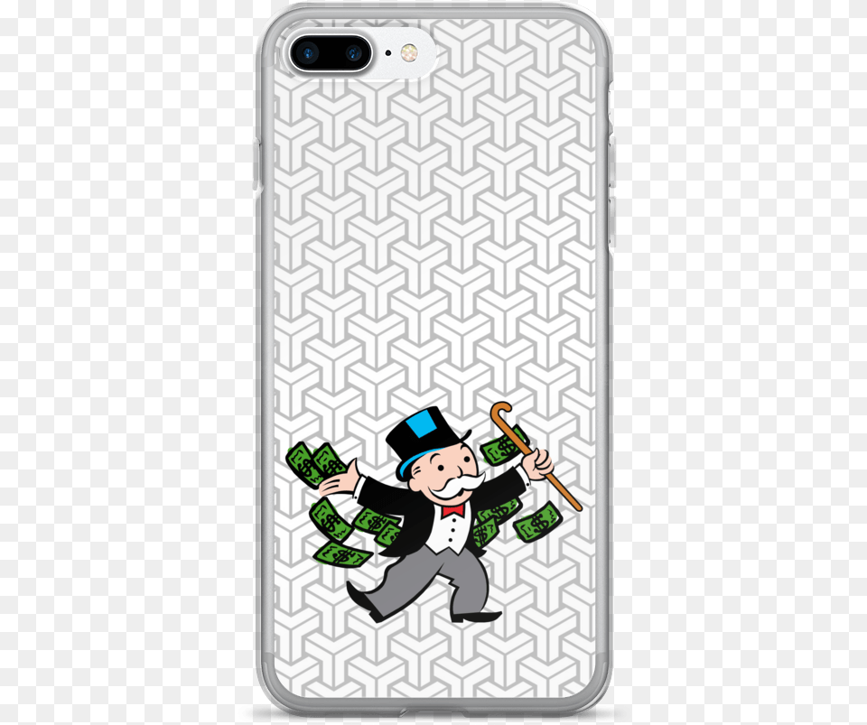 Monopoly Money Iphone 77 Plus Case Monopoly Man, Baby, Person, Electronics, Mobile Phone Free Png Download