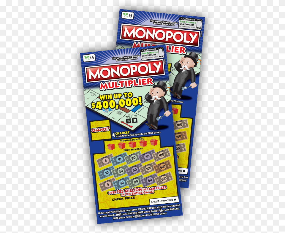 Monopoly Multiplier Ticket Images Bingo Set, Advertisement, Poster, Publication, Baby Free Png