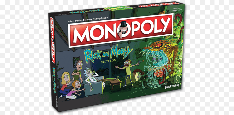 Monopoly Rick And Morty Edition, Book, Comics, Publication, Baby Free Png Download