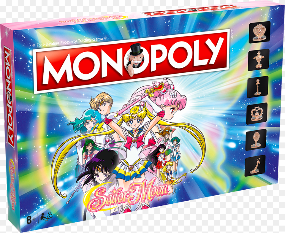Monopoly Sailor Moon, Book, Comics, Publication, Adult Png Image