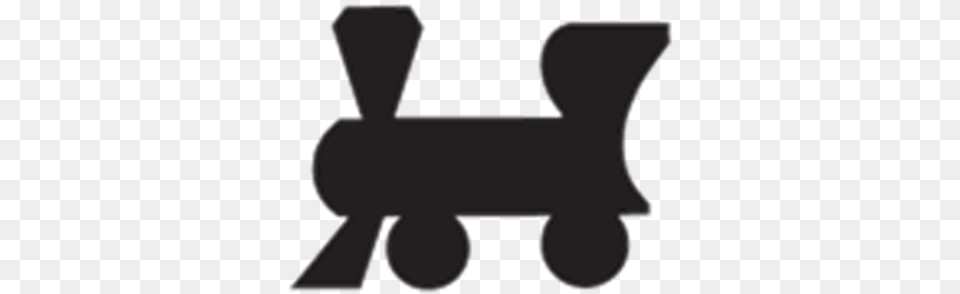 Monopoly Train, Silhouette, Stencil Free Transparent Png