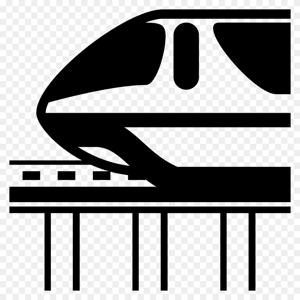 Monorail Emoji Clipart, Railway, Transportation Png