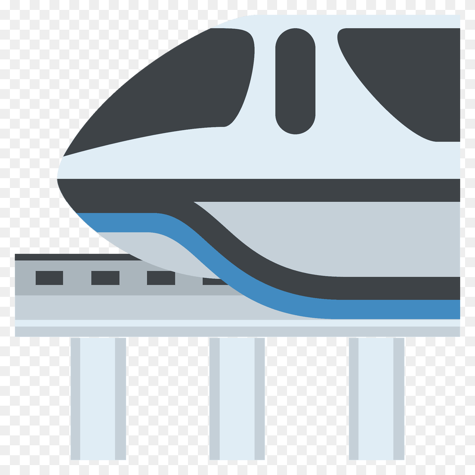 Monorail Emoji Clipart, Railway, Transportation Png Image