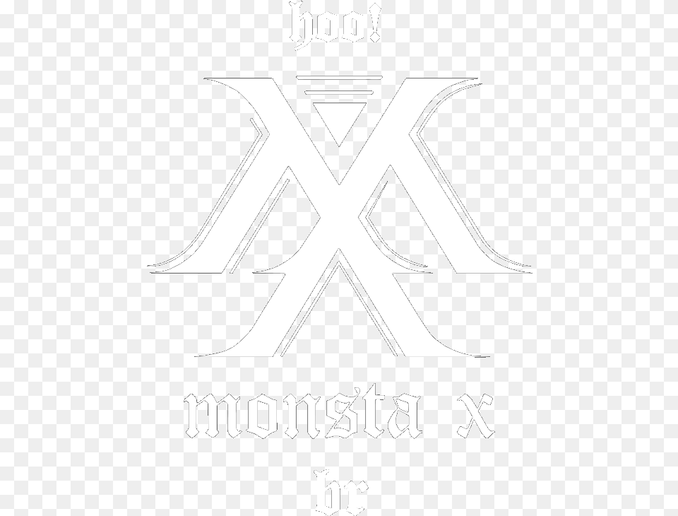 Monsta X Logo Line Art, Stencil, Animal, Kangaroo, Mammal Png Image