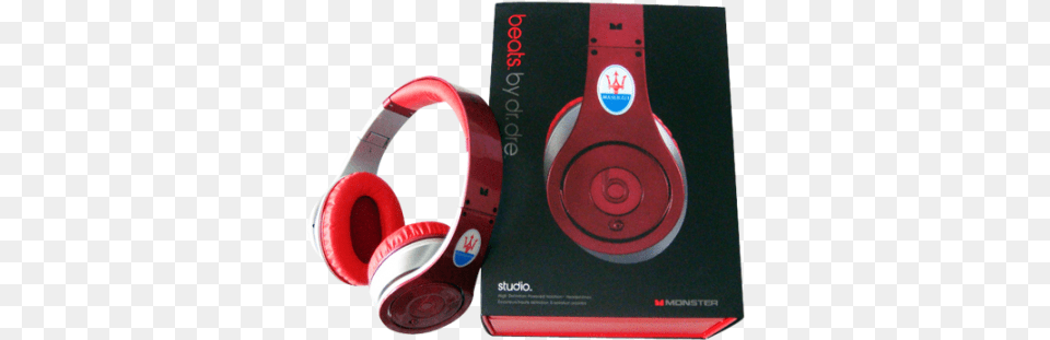 Monster Beats By Dr Dre Studio High Performance Maserati Color Pure Red Headphones, Electronics, Appliance, Blow Dryer, Device Free Png