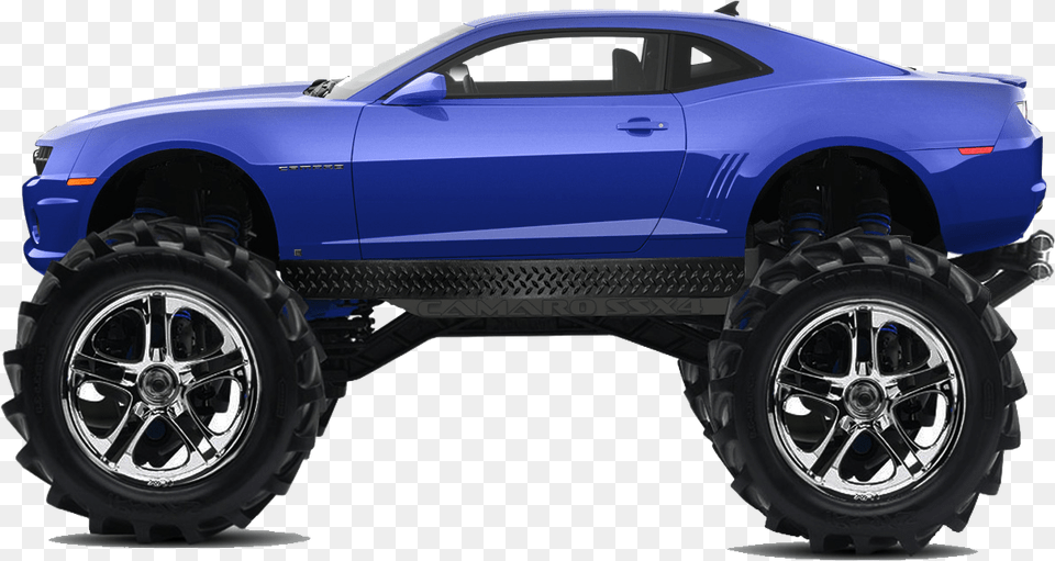 Monster Camaro Rc 2010 Camaro Ss Side View, Wheel, Machine, Vehicle, Transportation Png Image