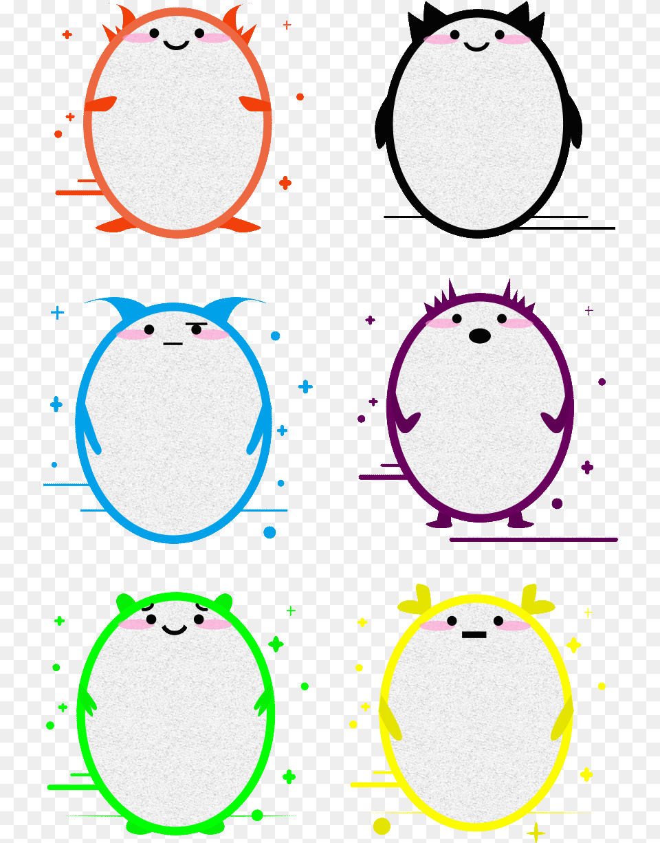 Monster Cartoon Circle Png Image