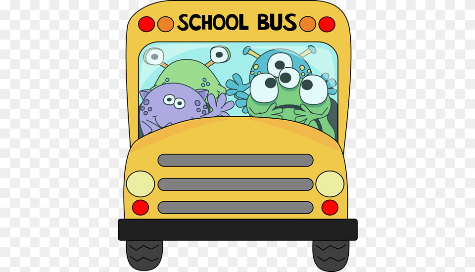 Monster Clip Art, Bus, School Bus, Transportation, Vehicle Png Image