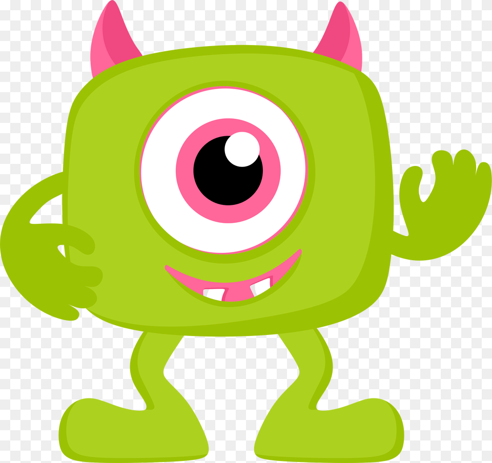 Monster Clip Lime Green Monsters Inc Party, Animal, Canine, Dog, Mammal Png Image