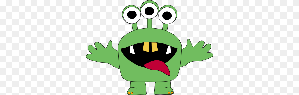 Monster Clipart For Kids Three Eyed Monster Clip Art Image, Green, Baby, Person, Plush Free Png