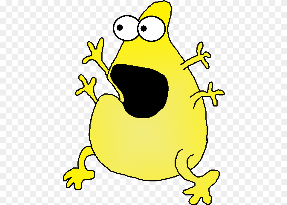 Monster Clipart Yellow Cartoon, Amphibian, Animal, Frog, Wildlife Free Png Download