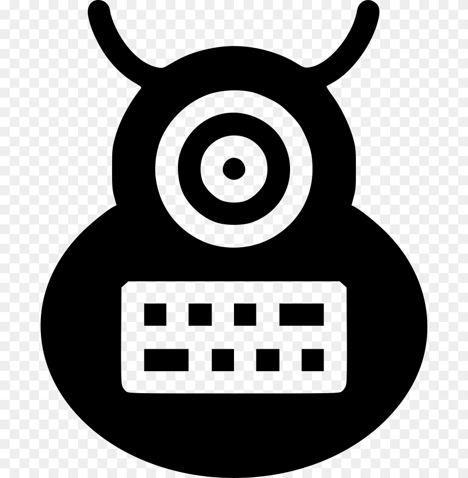 Monster Comments Icon, Stencil, Weapon, Qr Code Png Image