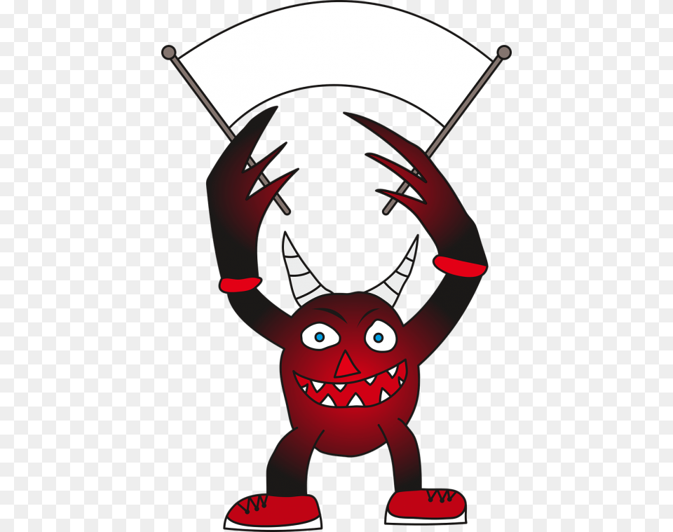 Monster Demon Teeth Horns Devil Black Red Devil, Electronics, Hardware, Baby, Person Free Png