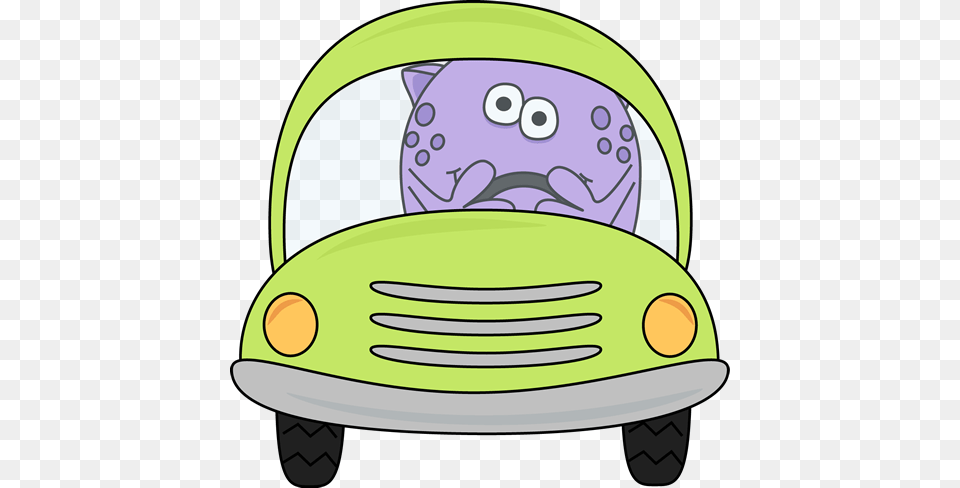 Monster Driving A Car Transportation Clip Art, Device, Grass, Lawn, Lawn Mower Png