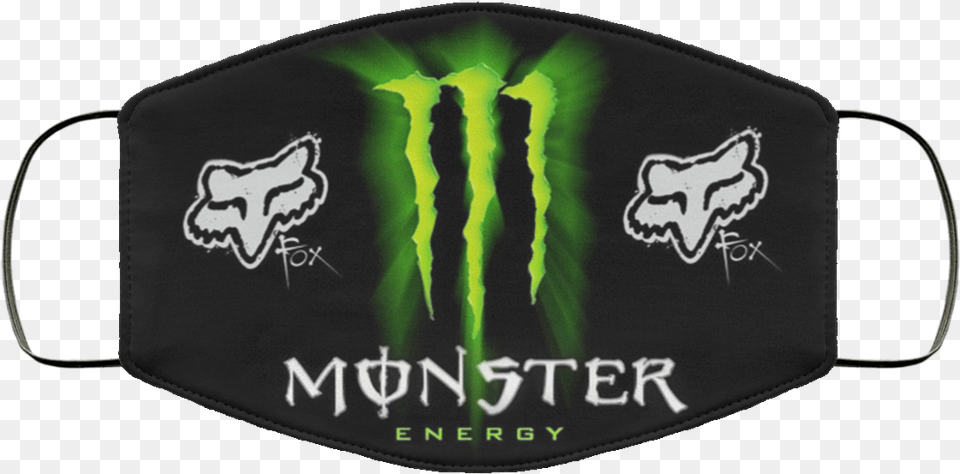 Monster Energy And Fox Racing Cloth Face Mask Fox Racing Monster Energy, Accessories, Bag, Handbag Png