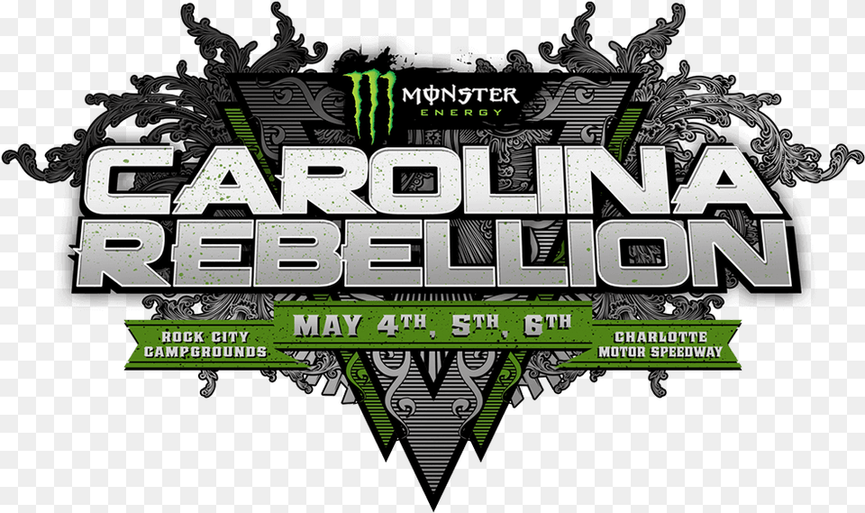 Monster Energy Carolina Rebellion Early Bird Tickets Carolina Rebellion 2017 Tickets, Advertisement, Poster, Green, Logo Free Png