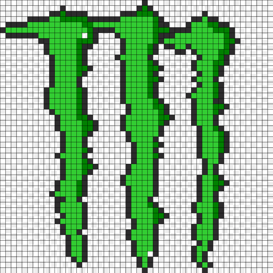 Monster Energy Drink Logo Perler Bead Pattern Monster Energy Pixel Art, Green Png