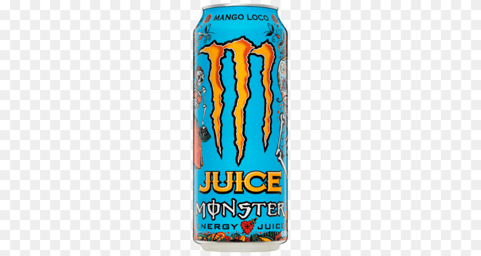 Monster Energy Juice Mango Loco Can, Tin, Alcohol, Beer, Beverage Free Transparent Png