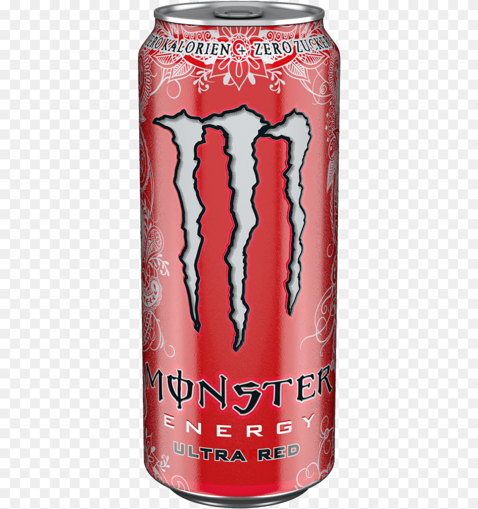Monster Energy Ultra Red Monster Energy Drink, Can, Tin, Beverage Png Image