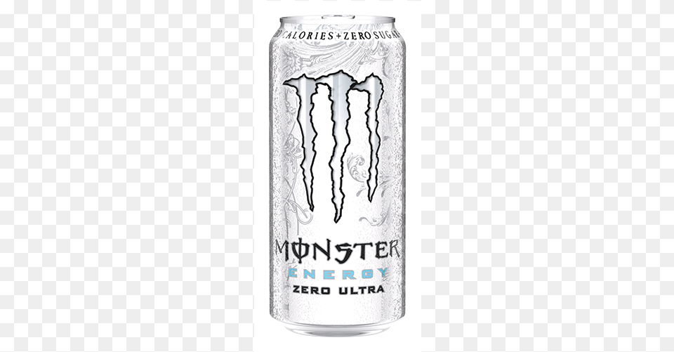 Monster Energy Zero Ultra Monster Energy White Can, Alcohol, Beer, Beverage, Tin Png Image