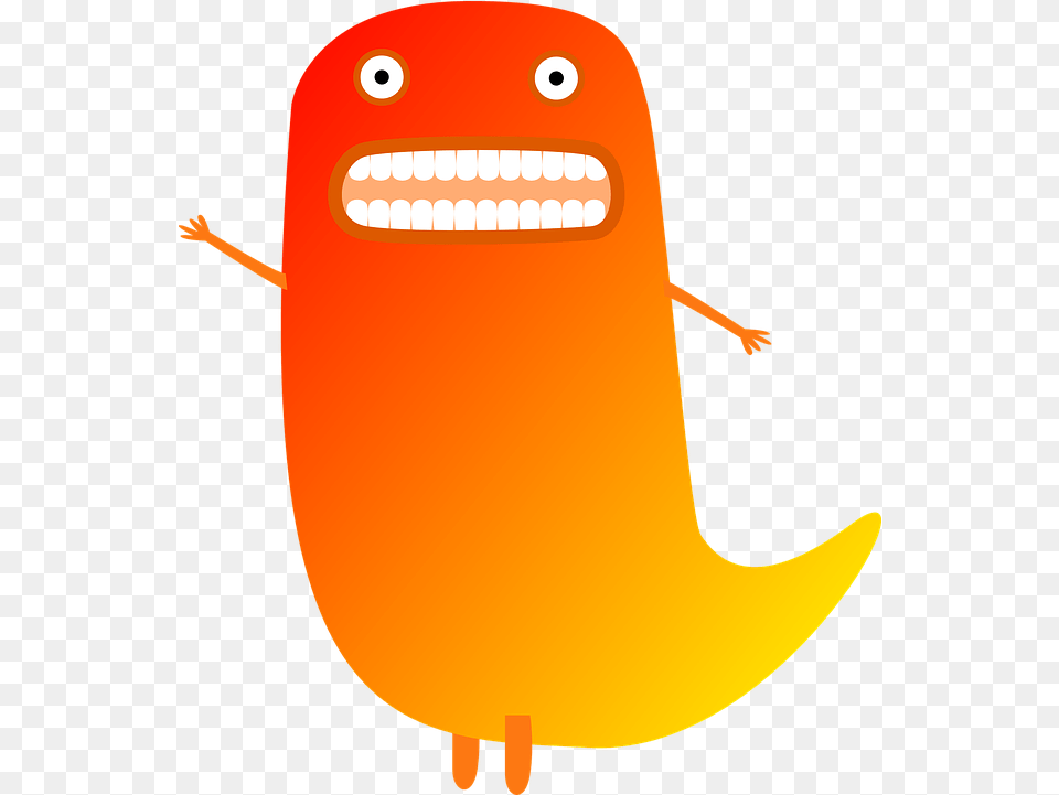 Monster Eyes Red Vector Graphic On Pixabay Orange Monster Clipart Png Image