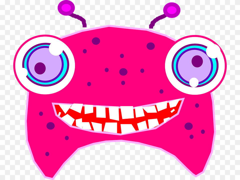 Monster Face Scary Creature Teeth Head Fantasy Alien Face With Teeth, Cushion, Home Decor, Sticker Png Image